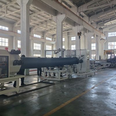Durable Construction Double Wall Corrugated Pipe Extrusion Line With Full Intermeshing Engagement System
