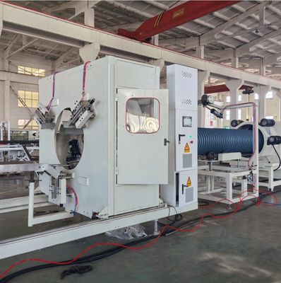High Speed Double Wall Corrugated Pipe Extrusion Line With 20CrMnTi Gear Material And PLC Control System