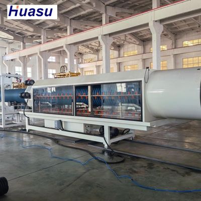 High Output Planetary Cutting Double Wall Corrugated Pipe Extrusion Line For 32-1600mm Diameter And 100-2000 Kg/h