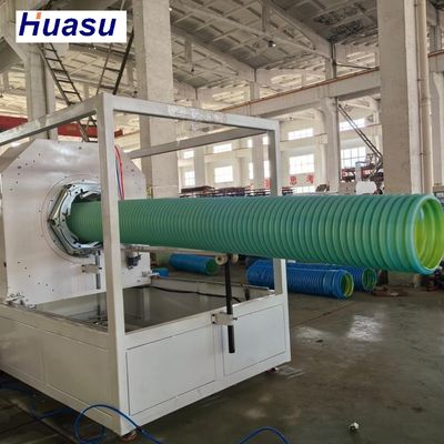 32-1600mm Diameter HDPE Corrugated Pipe Extruder Machine With Single Screw Technology