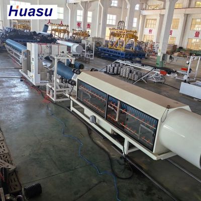 32-1600mm Diameter HDPE Corrugated Pipe Extruder Machine With Single Screw Technology