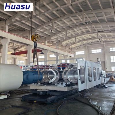 High Output Planetary Cutting Double Wall Corrugated Pipe Extrusion Line For 32-1600mm Diameter And 100-2000 Kg/h