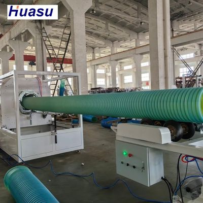 32-1600mm Diameter HDPE Corrugated Pipe Extruder Machine With Single Screw Technology
