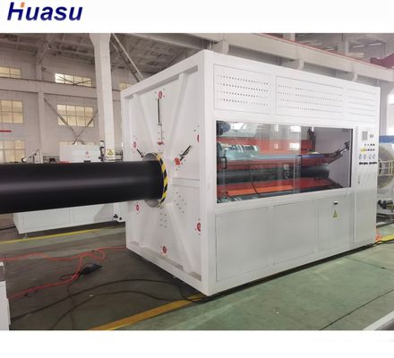 HDPE PP Soild Wall Pipe Extrusion Line With Single Screw And Siemens Inverter