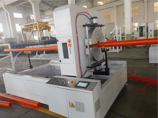 HDPE PP Soild Wall Pipe Extrusion Line With Single Screw And Siemens Inverter