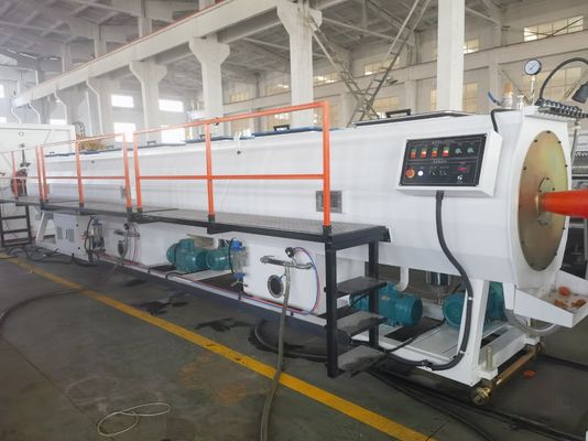 HDPE PP Soild Wall Pipe Extrusion Line With Single Screw And Siemens Inverter
