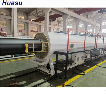 HDPE PP Soild Wall Pipe Extrusion Line With Single Screw And Siemens Inverter