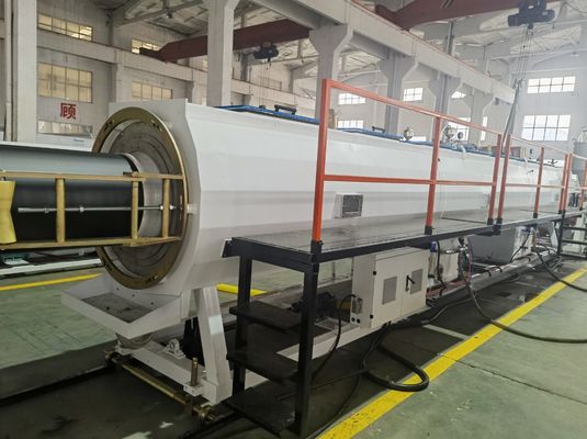 Siemens Electric Parts HDPE Solid Wall Pipe Extrusion Machine For Precise Production