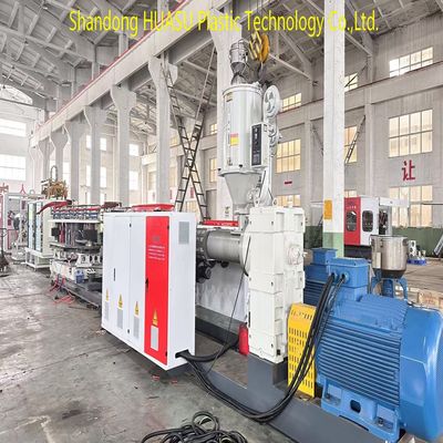Automatic High Density Plastic Pipe Extrusion Line With Siemens / ABB Main Electrical And Water Cooling Or Air Cooling