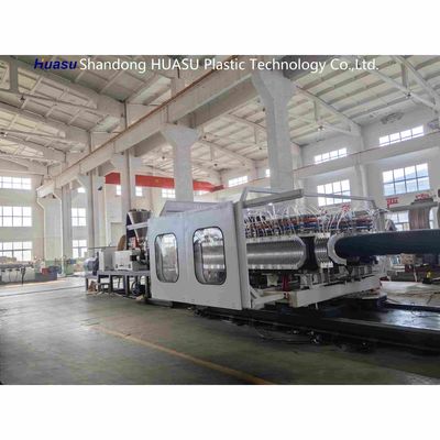 PE / PP / PVC / PA Corrugators Corrugated Plastic Pipe Tube Machine
