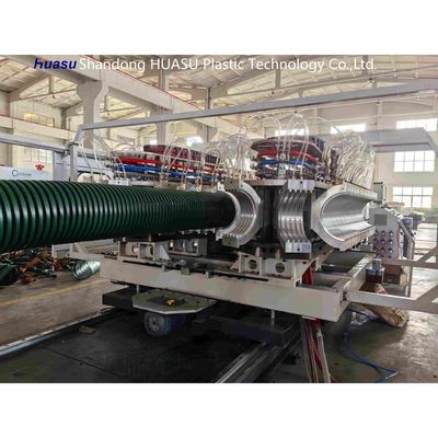 High Speed Corrugated Pvc Pipe Extrusion Line For 32-800mm Diameter Pipes And Wires