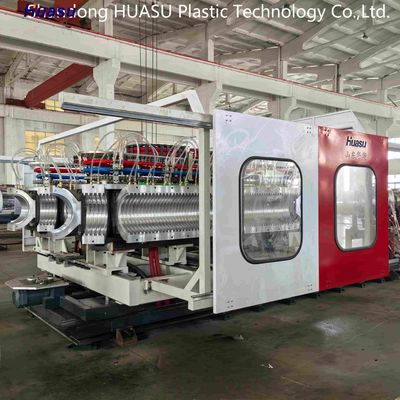 High Speed Corrugated Pvc Pipe Extrusion Line For 32-800mm Diameter Pipes And Wires