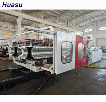 PVC Double Wall Corrugated Tube Extrusion Machine for Plastic Pipes Pipe Machine