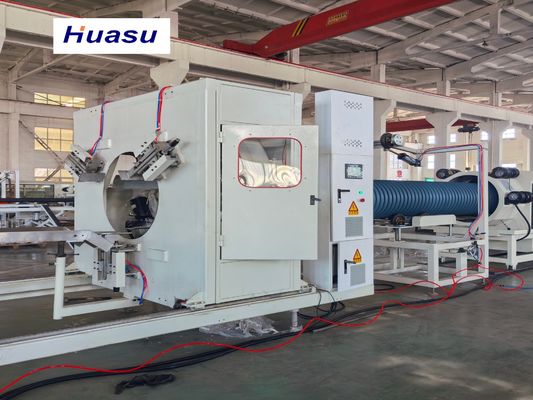 Drainage Corrugated Pipe Extrusion Line For Water Transfer PVC Pipe