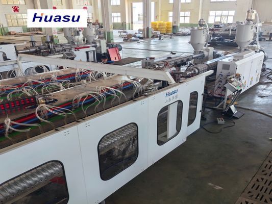 Automatic PVC / PE / HDPE  Pipe Extrusion Line For Drainage Pipe And Wire Conduit