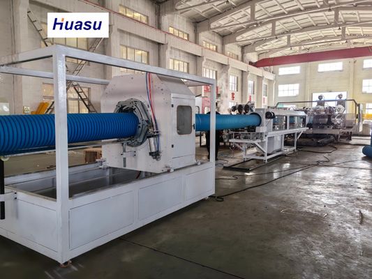 Customizable PVC Corrugated Pipe Manufacturing Line Online Socket For Drainage Pipe And Wire Conduit