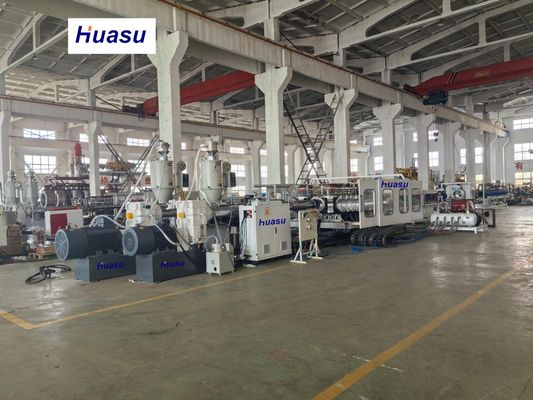 High Capacity 60-2000kg/h PVC Pipe Extrusion Line with Siemens PLC System for 32-1600mm Corrugated Pipe Production