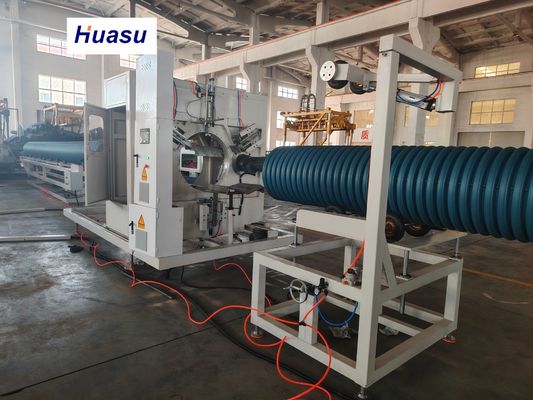 Electric Cable Conduit Production Line Feature Automatic PVC Pipe Extrusion Line PVC/PE Corrugated Pipe Extrusion Machine