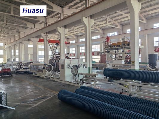 Drainage Corrugated Pipe Extrusion Line For Water Transfer PVC Pipe