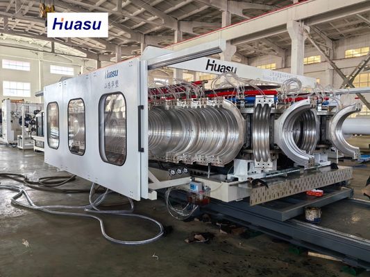 Automatic PVC Corrugated Pipe Production Line with 32-1600mm Pipe Diameter 60-2000kg/h Capacity and Siemens PLC System