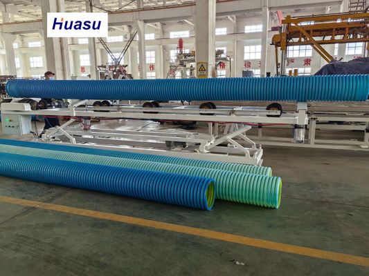 Drainage Corrugated Pipe Extrusion Line For Water Transfer PVC Pipe