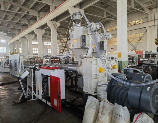 PE / PP / PVC Double Wall Corrugated Pipe Extrusion Line With Vacuum Forming Technology Up To 1600mm Diameter