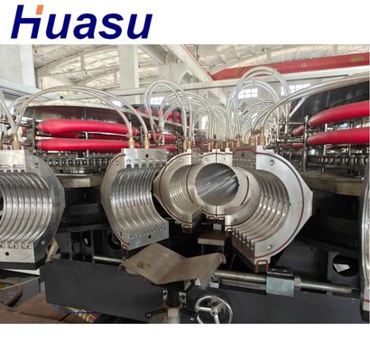 Customizable Double Wall Corrugated Pipe Extrusion Line with Aluminium Alloy Mould Material and Schneider Contactor