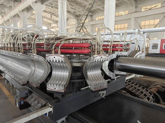 Customizable Double Wall Corrugated Pipe Extrusion Line with Aluminium Alloy Mould Material and Schneider Contactor