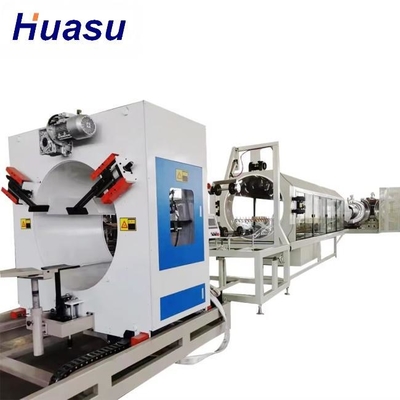 Conical Twin-screw Extruder Double Wall Corrugated Pipe Extrusion Line for Smooth Processing Procedure