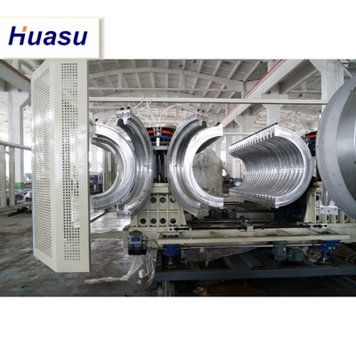 Online Cut By Cutting Machine DWC Pipe Extrusion Line for PVC/PE/MPP/PA/HDPE Processing Efficiency
