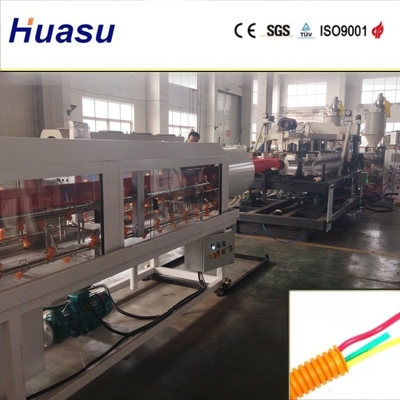 Flexible Corrugated Pipe Line Plastic Pipe Extrusion Line for PVC / PE / MPP / PA / HDPE Applications
