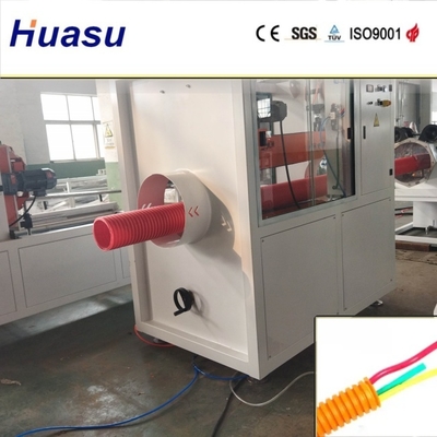 Conical Twin-screw Extruder Double Wall Corrugated Pipe Extrusion Line for Smooth Processing Procedure