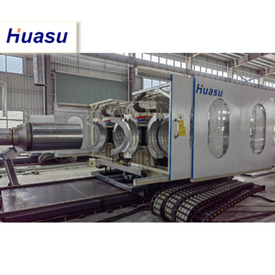 Online Cut By Cutting Machine Dual Wall Pipe Production Line for Drainage Pipe