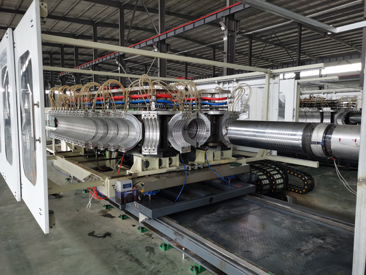 High Capacity Double Wall Corrugated Pipe Extrusion Line with Siemens PLC and 100-2000Kg/h Capacity