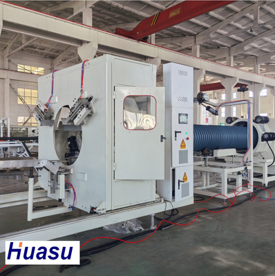 Double Wall Corrugated Pipe Extrusion Line with Siemens Main Electrics and Water Cooling Method