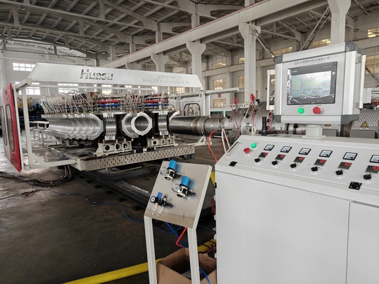 Corrugated Double Strands Plastic Pipe Extrusion Line For Irrigation Systems