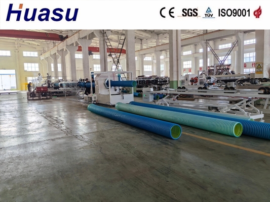HDPE Corrugated Pipe Extrusion Line 32-1600mm PLC Control