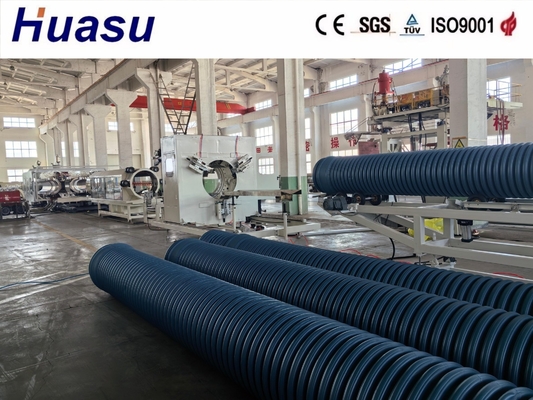 CE Certified Double Wall Corrugated Pipe Extrusion Line with Siemens PLC