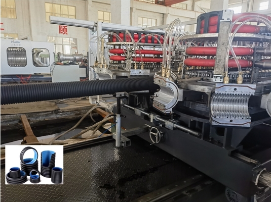 HDPE PP Double Wall Corrugated Pipe Extrusion Line 32-1600mm