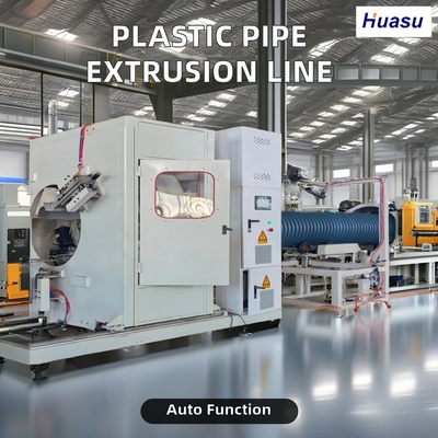 HDPE MPP PE PVC Double Wall Corrugated Pipe Extrusion Line 500-2000Kg/h