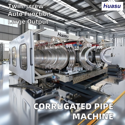 Full-Automatic PVC Corrugated Pipe Extrusion Line 500-2000Kg/h Capacity