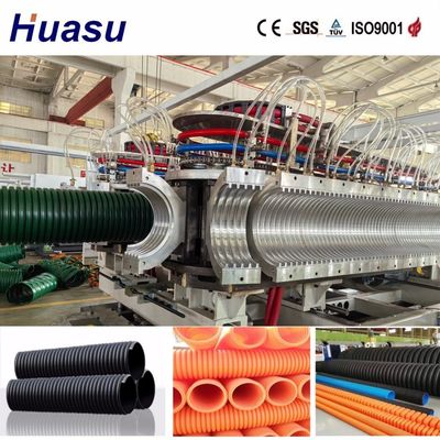 32-1600mm Diameter Plastic Pipe Extrusion Line with Automatic Production Line Feature and Cooling Way of Air or Water