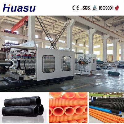 Online Cut By Cutting Machine Processing Procedure Corrugated Pipe Making Machine with Air Or Water Cooling Way
