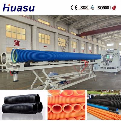 PVC Pipe Extrusion Line for Max. Line Speed 3-15m/min and PE Raw Material in Speed Underground Sewage Pipe Production