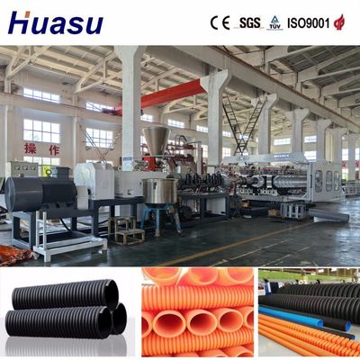 PVC Pipe Extrusion Line for Max. Line Speed 3-15m/min and PE Raw Material in Speed Underground Sewage Pipe Production