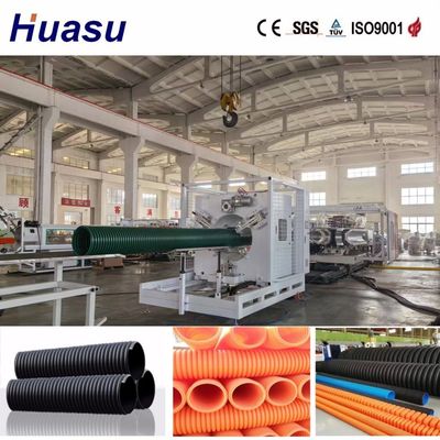 PP Raw Material PVC Corrugated Pipe Machine with Automatic Features and Performance