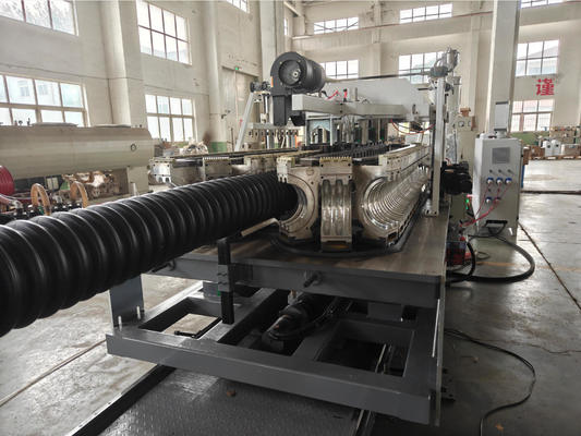 Automatic Single Wall Corrugated Pipe Extrusion Line with 38CrMoAlA Barrel Material for 75-250mm Pipes at 15m/min Output Speed