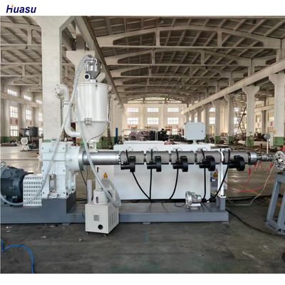 Siemens Inverter Automatic Single Wall Corrugated Pipe Extrusion Line with Omron Relay for 75-250mm Pipes