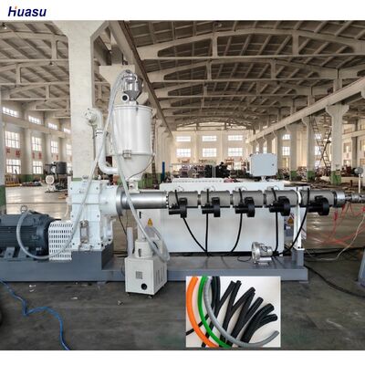 Double Wall Corrugated Pipe Extrusion Line with Siemens AC Motor, 33:1 Screw Ratio, and Water Cooling System