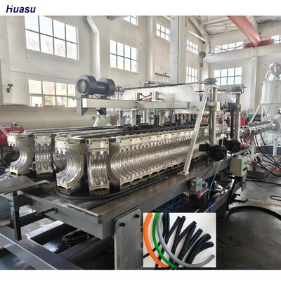 Double Wall Corrugated Pipe Extrusion Line with Siemens Main Electrical Parts, 33:1 Screw Ratio, and 20CrMnTi Gear Material